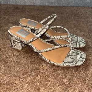 Dolce Vita Snakeskin Kitten Heels